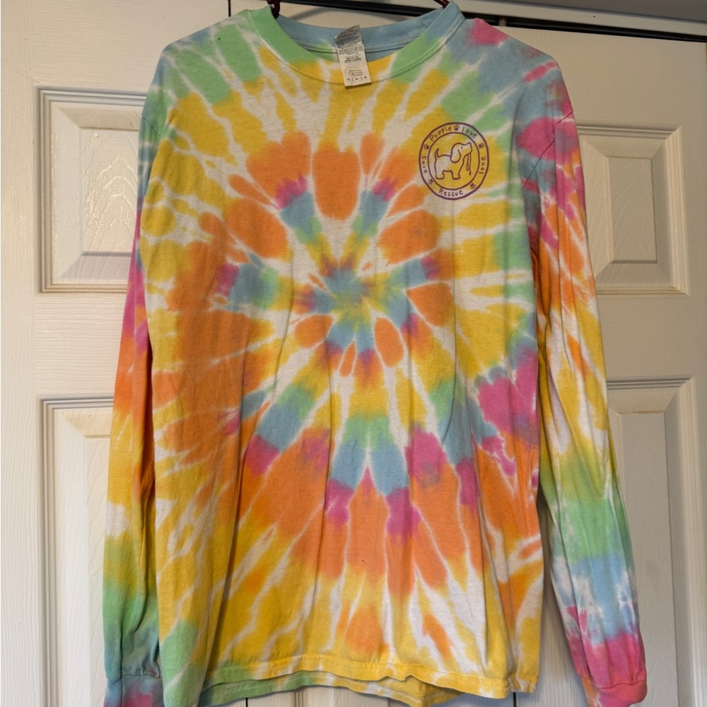Tie-Dye Puppie Love Long Sleeve Shirt
